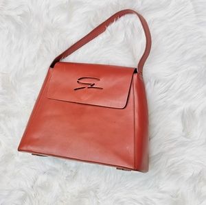 Genny italian coral leather bag. Make your offer!